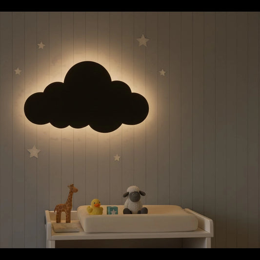 Kids room cloud night light handmade nursery decor