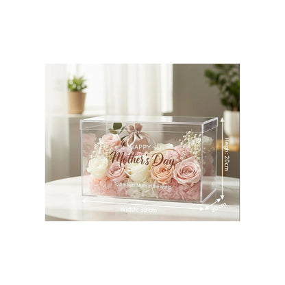 Personalized Mother’s Day acrylic gift box – premium handmade gift for mom