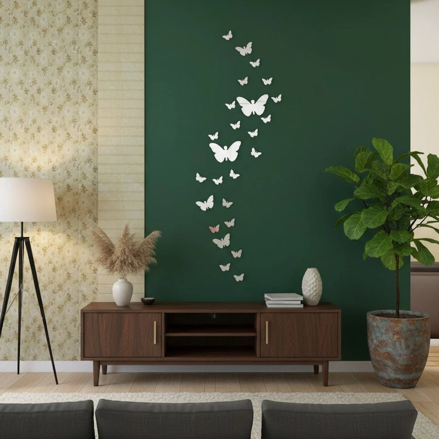 3D acrylic butterfly wall decor for living area decoration
