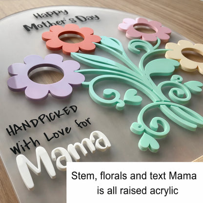 Acrylic flower frame UV Printed Mother’s Day gift for mom in Pakistan