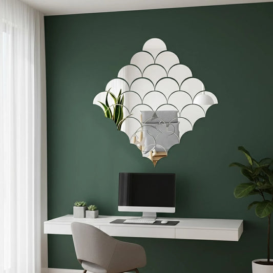 Acrylic mirror panel wall decor for modern home interior decoration