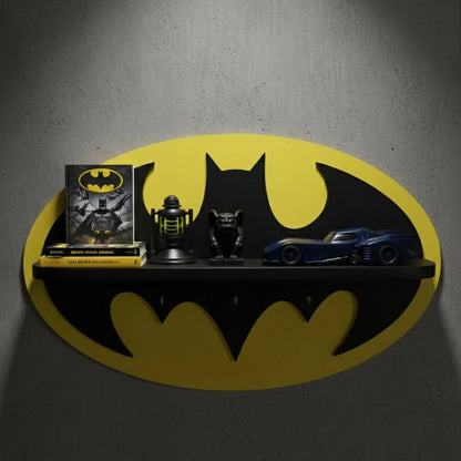Customised batman wall shelf for kids room nursery decor wooden kids wall shelf Pakistan