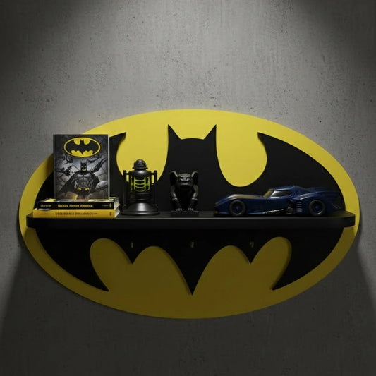 Customised batman wall shelf for kids room nursery decor wooden kids wall shelf Pakistan