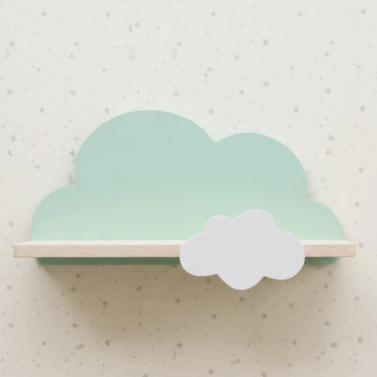 Customised cloud wall shelf for kids room nursery decor wooden kids wall shelf Pakistan