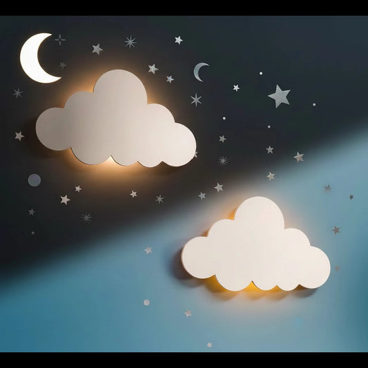 Personalized cloud nursery night light for kids room