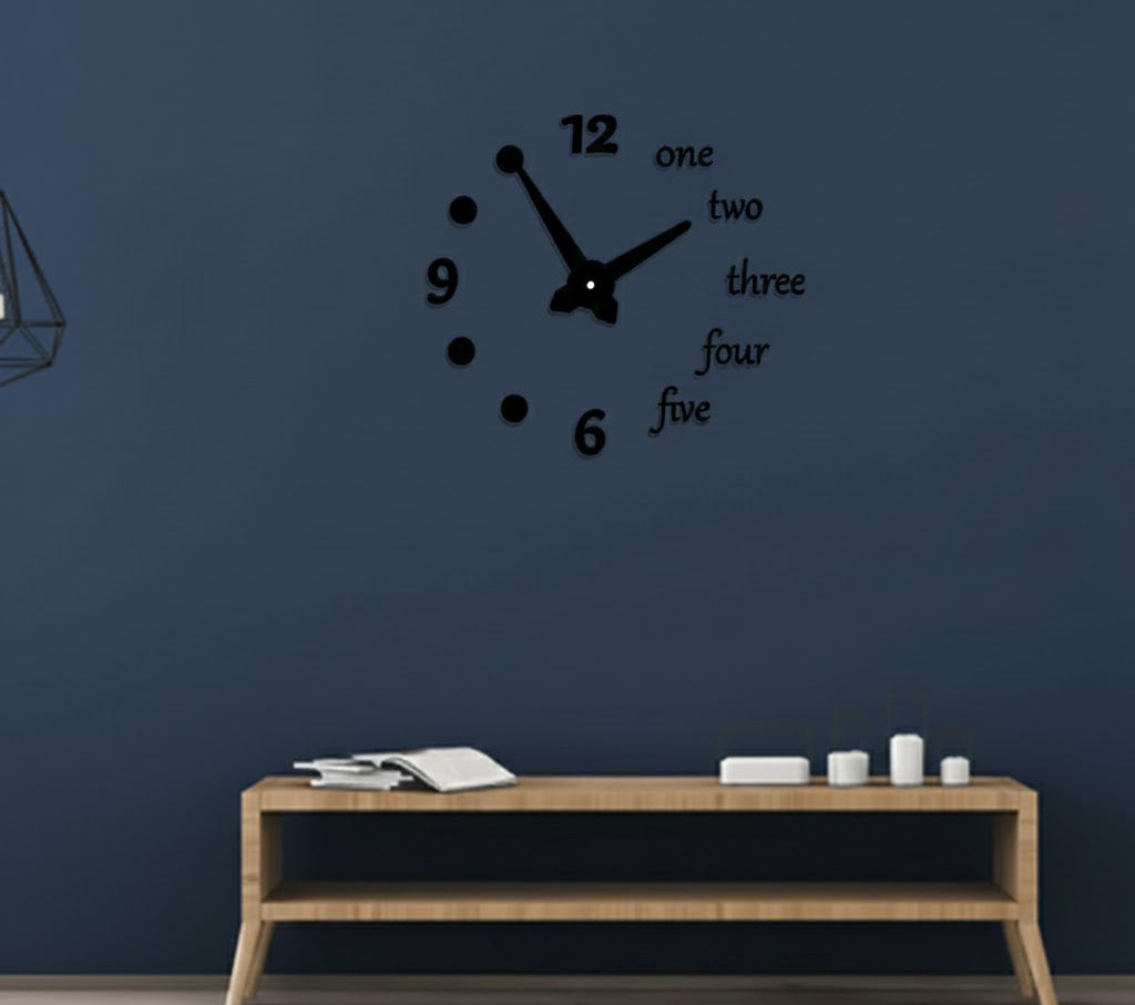 Stylish modern wall clock for home and living room decor