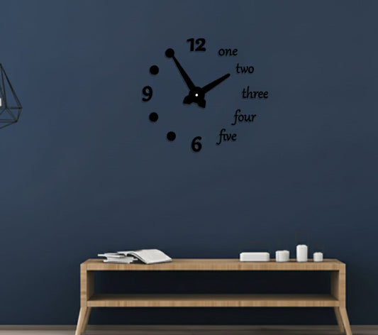 Stylish modern wall clock for home and living room decor
