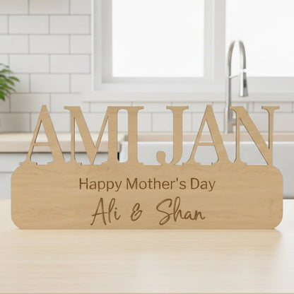 Mom acrylic décor sign – thoughtful gift for ammi jan
