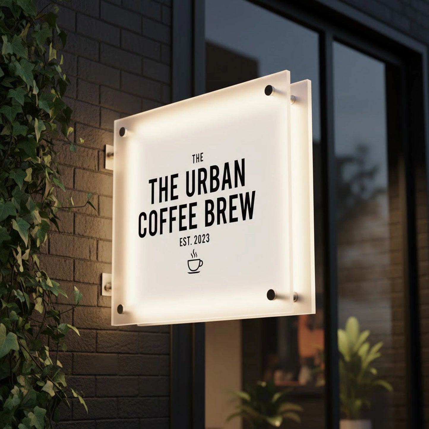 personalised acrylic shop sign board for Pakistan shop promotion and entrance