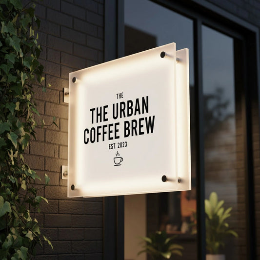 personalised acrylic shop sign board for Pakistan shop promotion and entrance