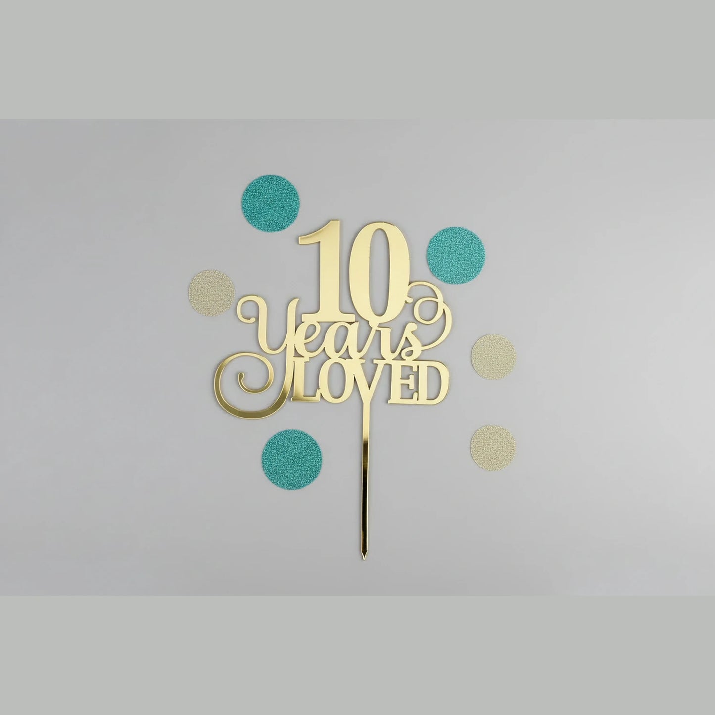 personalised any age cake toppers anniversary for event celebrations