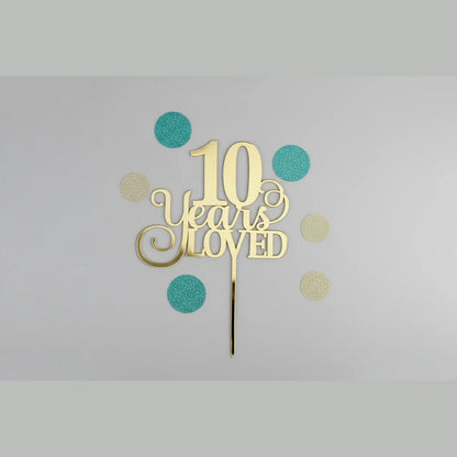 personalised any age cake toppers anniversary for event celebrations