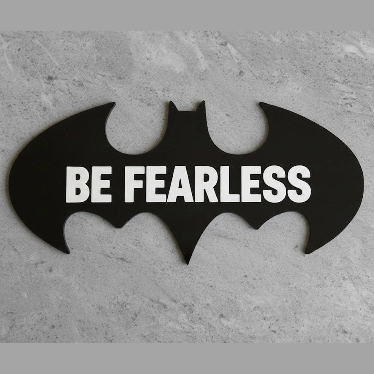 Personalized batman symbol themed name sign wall decor for kids room