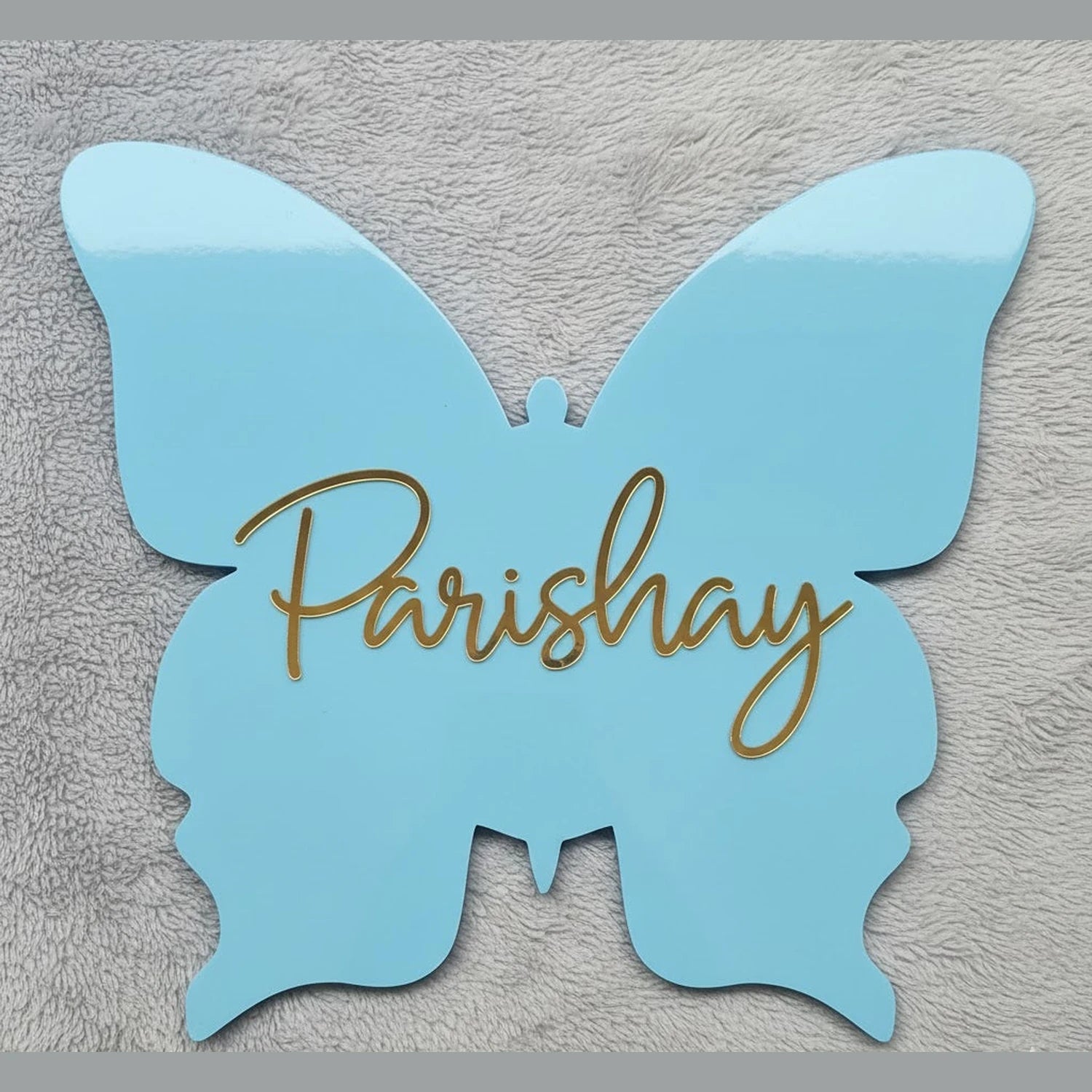 Custom  kids room butterfly themed name wall sign for girls in Pakistan