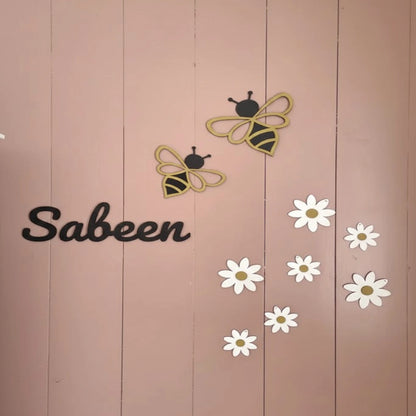 Custom kids room name sign wall decor made in Pakistan