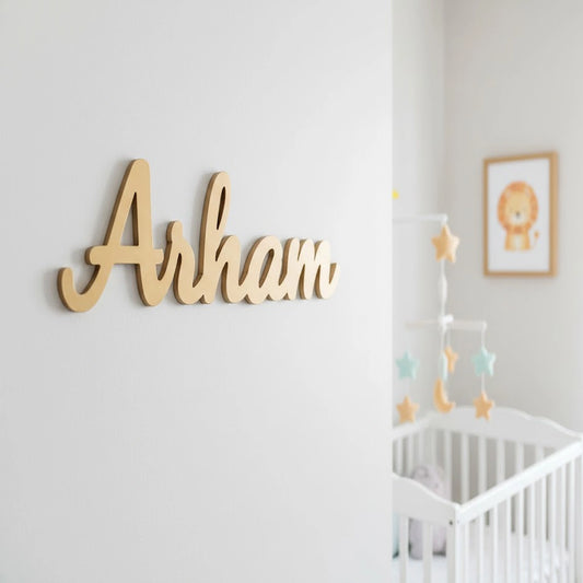 Personalized kids room name wall decor with premium finish