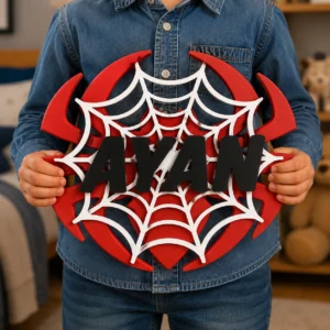 Personalized Spider Web Name Sign