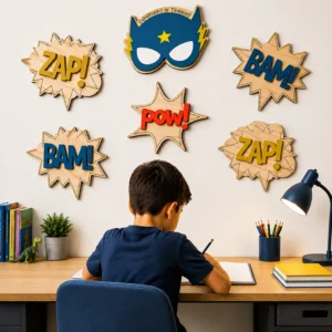 superhero-comic-wooden-cutouts