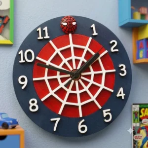 spiderman-wall-clock-superhero-decor